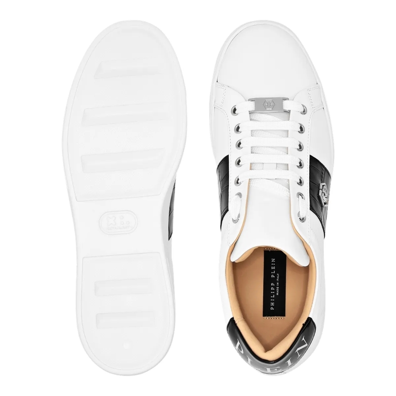 Philipp Plein Low-Top-Sneaker Lo-Top Turnschuhe Hexagon weiss(Image 4)