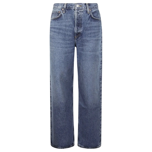 Agolde Jeans Baggy Blue Straight Leg Jeans Blue