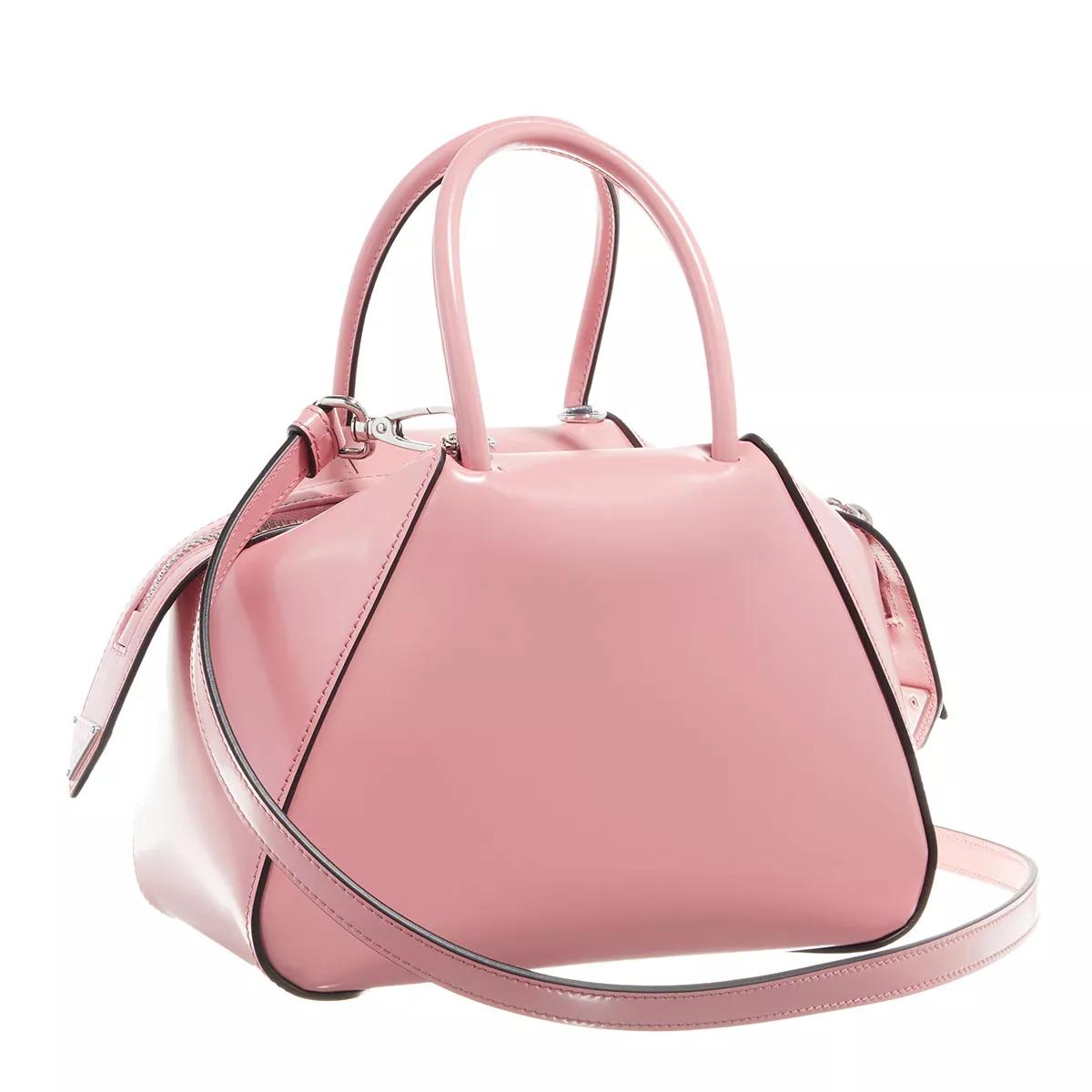 Prada Tote Handbag Pink Bowling Bag