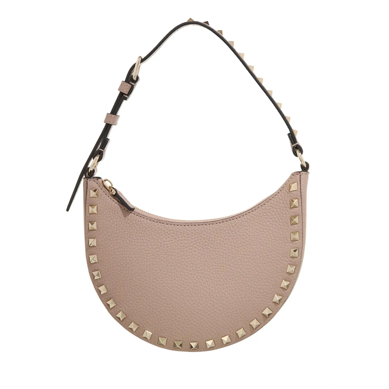 Valentino Garavani Schultertasche Rockstud Hobo Bag Poudre