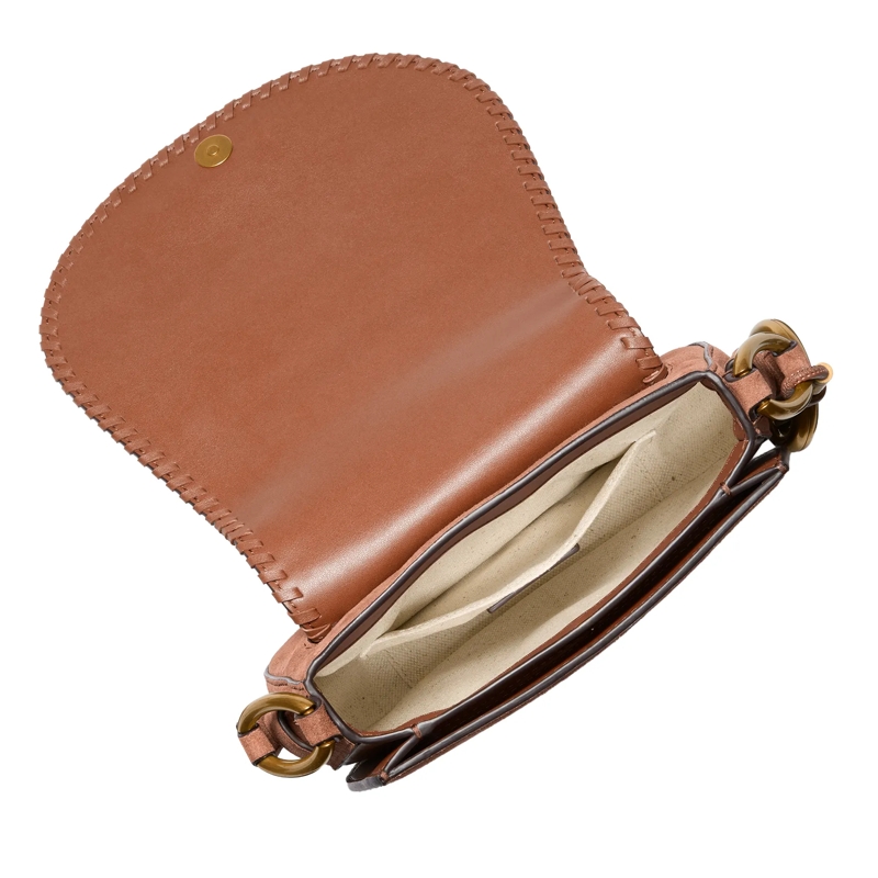 MICHAEL Michael Kors Crossbodytas Md Saddle Flap Msgr Luggage(Image 3)