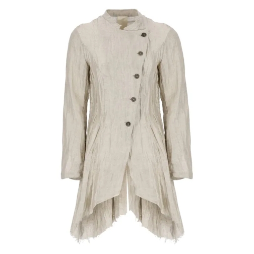 Sanctamuerte Beige  Linen Jacket Neutrals Giacca di transizione