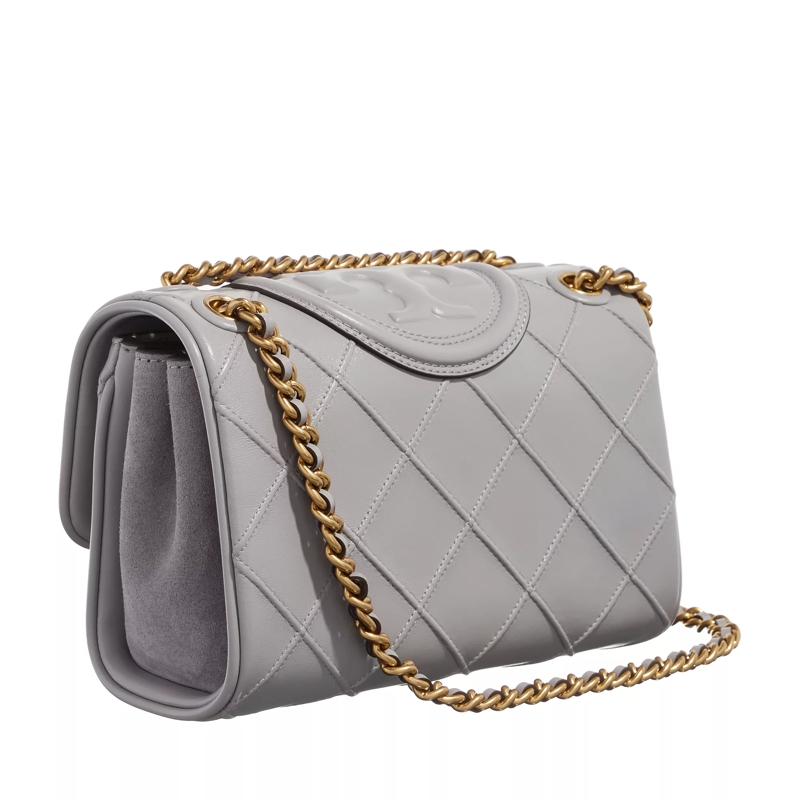 Tory Burch Crossbody Bag Fleming Soft Small Convertible Shoulder Bag Bay Gray(Image 4)