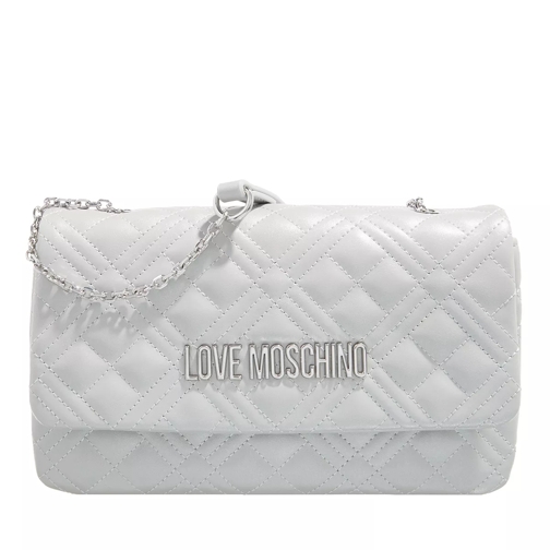 Love Moschino Smart Daily Bag Silver Crossbody Bag