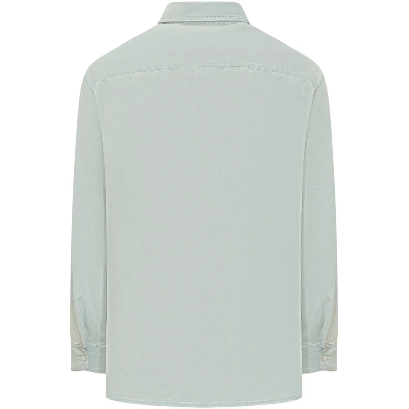 Kenzo Legeres Oberteil Camicia con Tasche Applicate hellblau(Image 2)