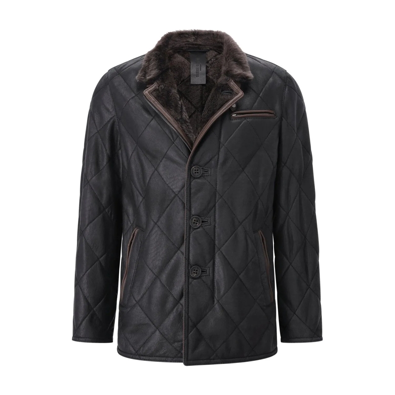 Werner Christ Übergangsjacke Lederjacke David Dunkelblau(Image 11)