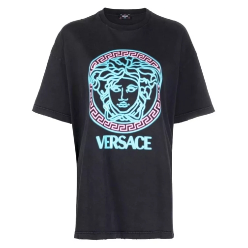 Versace Black Medusa Logo T-Shirt Black 