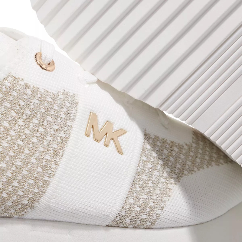 MICHAEL Michael Kors Sneaker basse Monique Knit Trainer Pale Gold(Image 4)