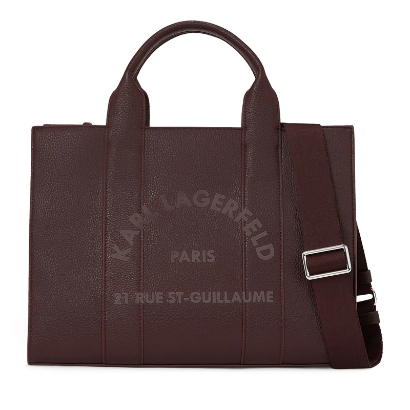 Karl Lagerfeld Shopper Rue St-Guillaume mittelgroße Tote Bag braun