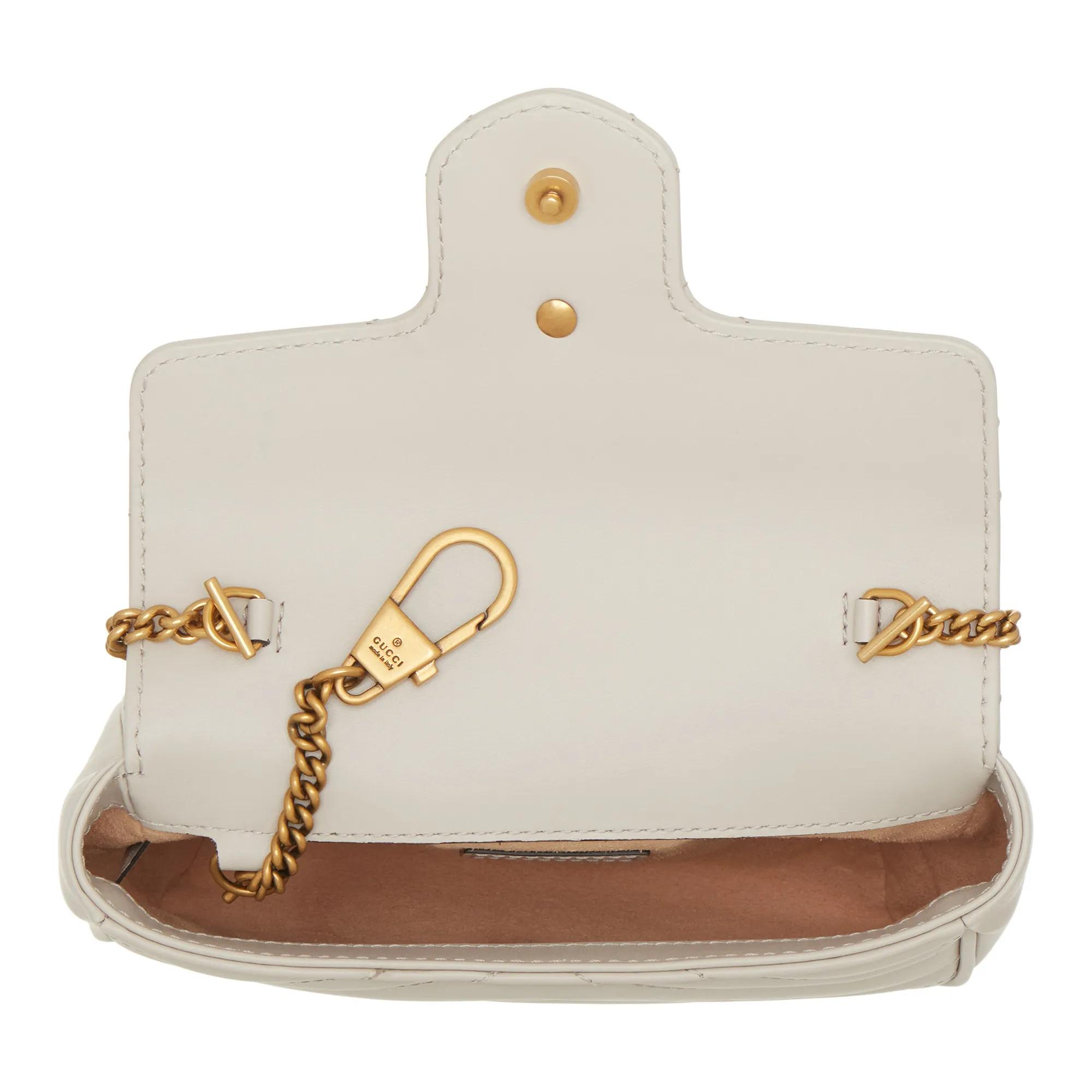 Gucci Crossbody bags Mini GG Marmont Crossbody Bag Matelassé Leather in beige