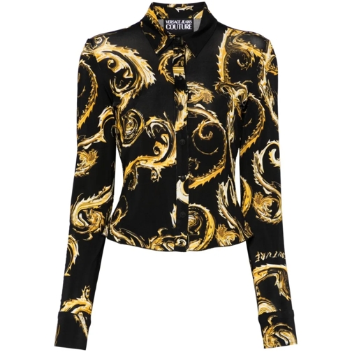 Versace Jeans Couture Hemden Organzino Shirt Black