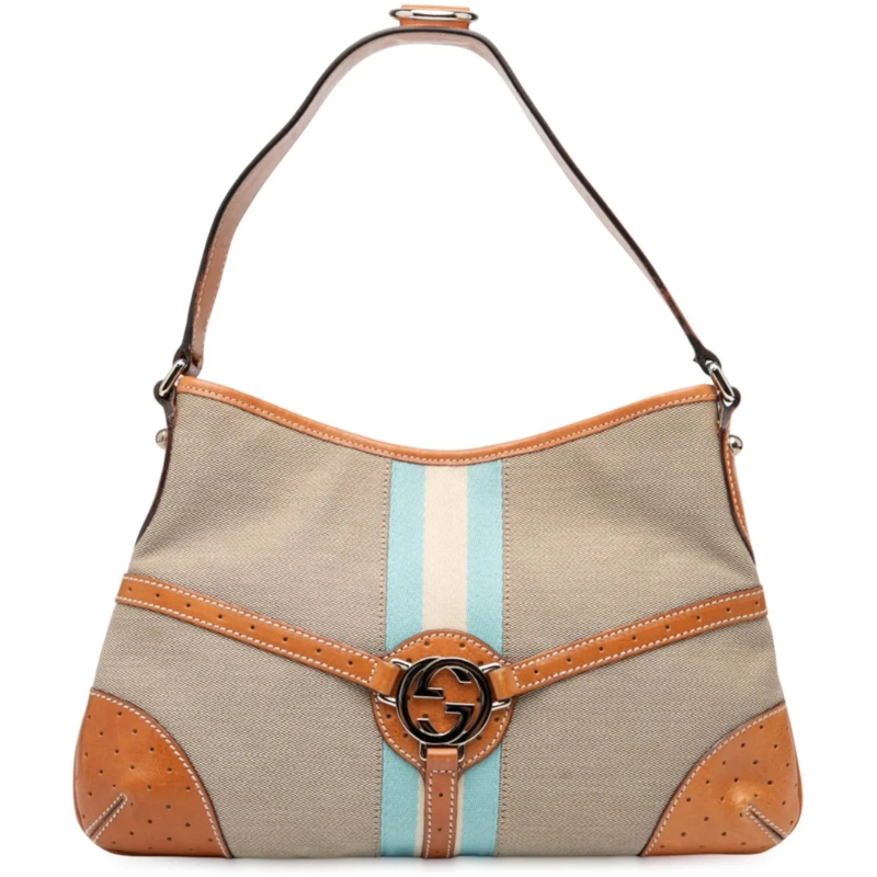 Gucci Sac à bandoulière Canvas Web Reins Shoulder Bag braun