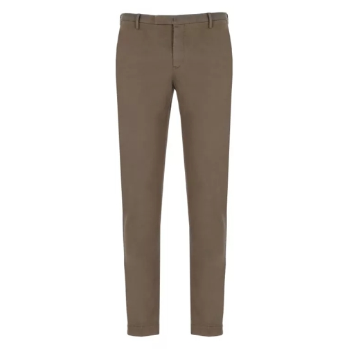 Pt Torino Brown Cotton Trousers Brown 