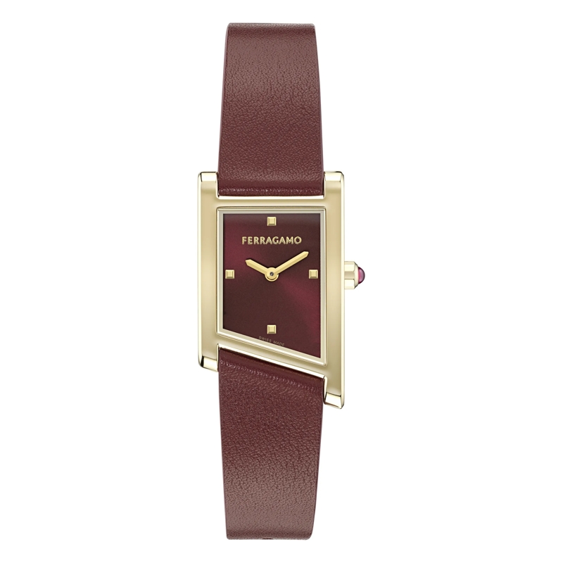 Salvatore Ferragamo Quarzuhr Quarz-Analoguhr Yt-Ferragamo Asymetrique burgundy