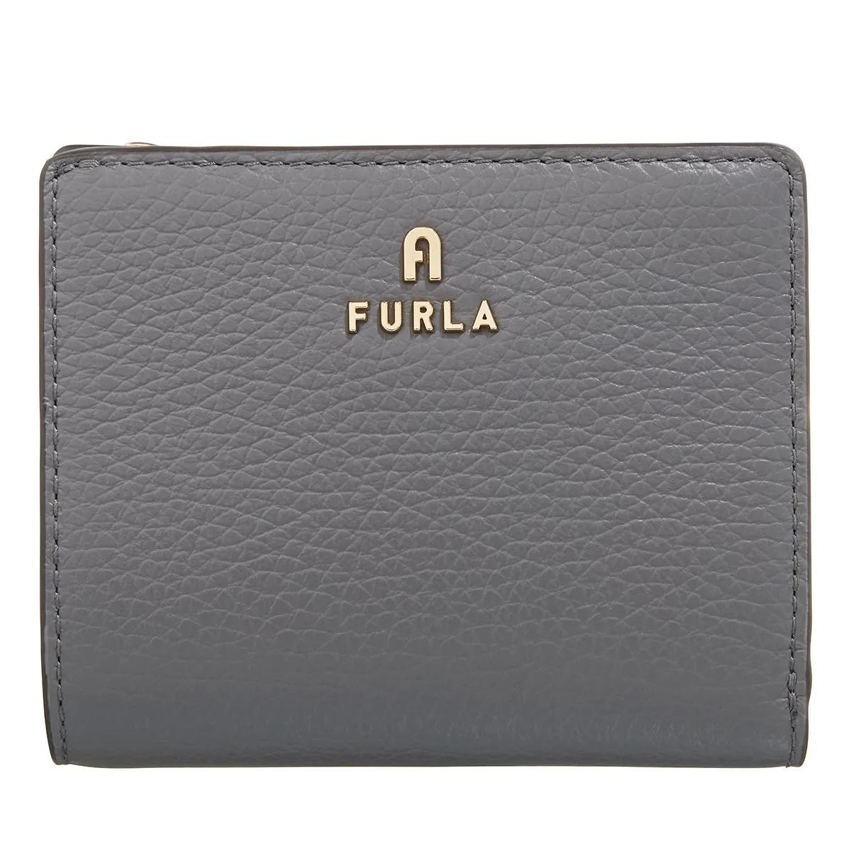 Furla Portemonnaie - Furla Camelia S Compact Wallet L Zip - Gr. unisize - in Grau - für Damen