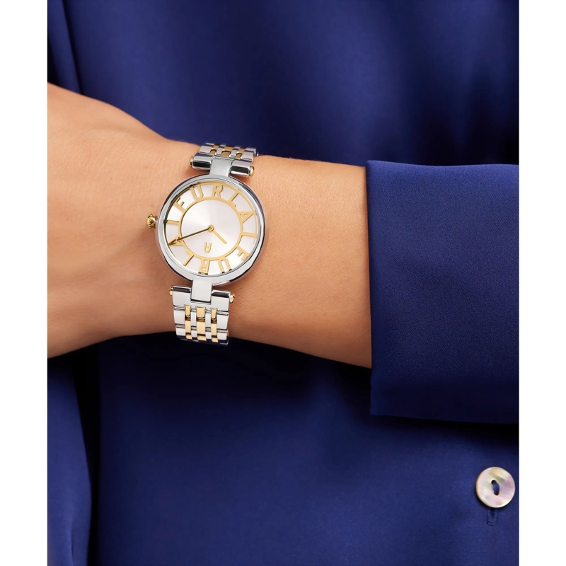 Furla Quarzuhr Analoge Uhr Furla New Club silber(Image 2)