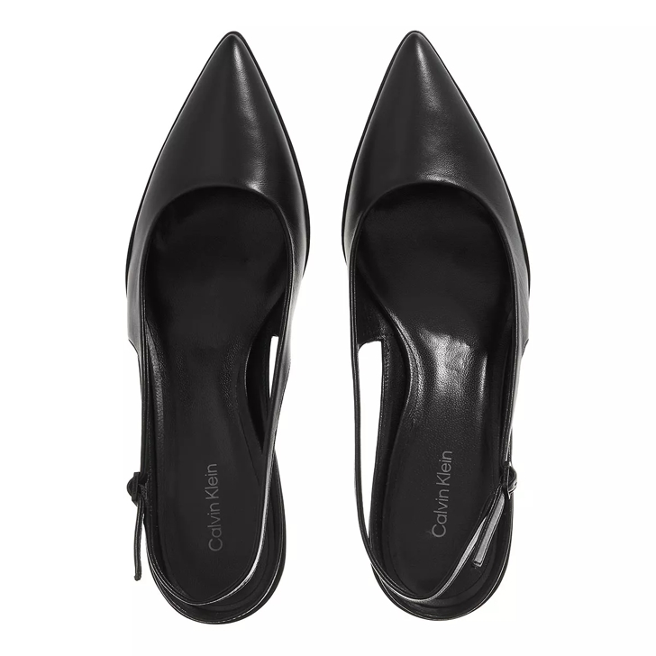 Calvin Klein Heel Slingback Pump 50 Lth Black Pump