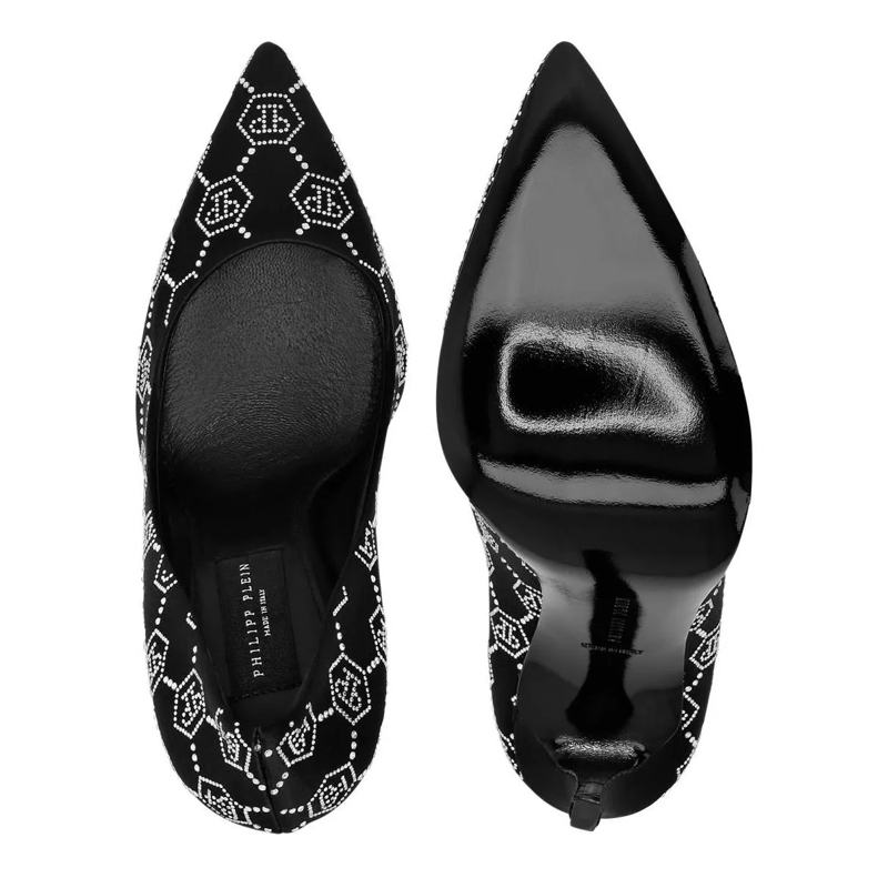 Philipp Plein Pumps Pumpen Monogram Mit Schmucksteinen schwarz(Image 3)