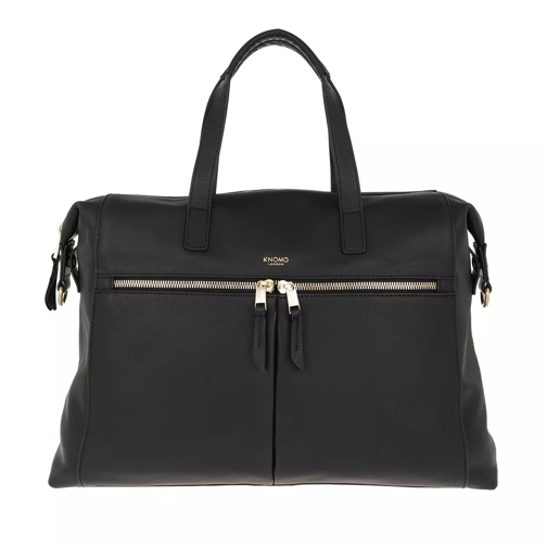 KNOMO LONDON Audley Handle Bag 14" Black Business Bag