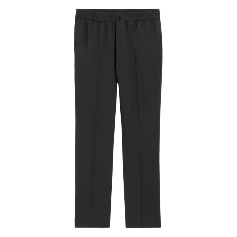 AMI Paris Pantalon Black Elasticated Trousers Black