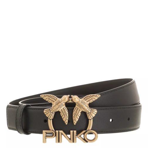 Pinko Love Berry Waist Simply Belt H Nero Antique Gold Cintura in vita
