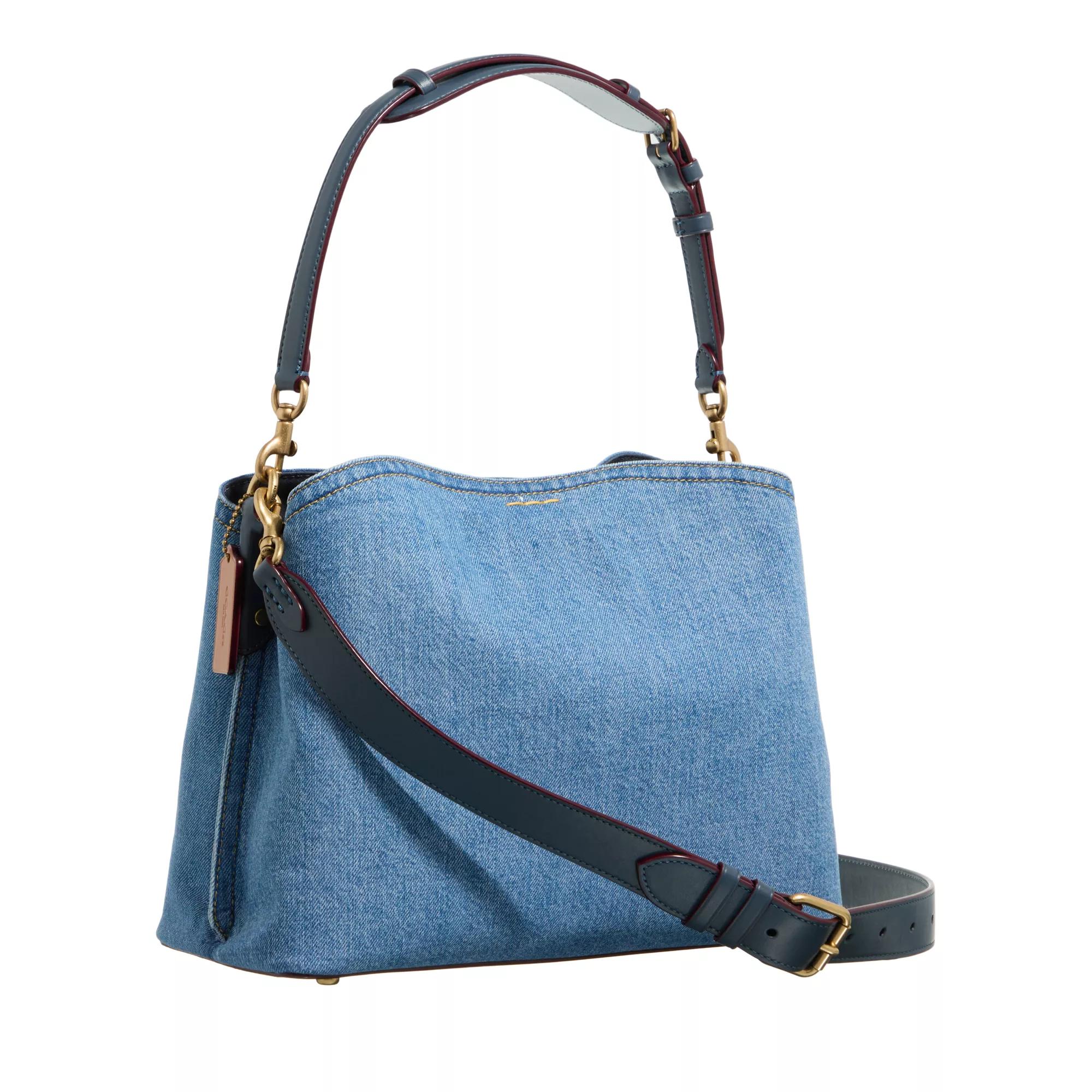 Coach Hobo bags Denim Willow Shoulder Bag in blauw