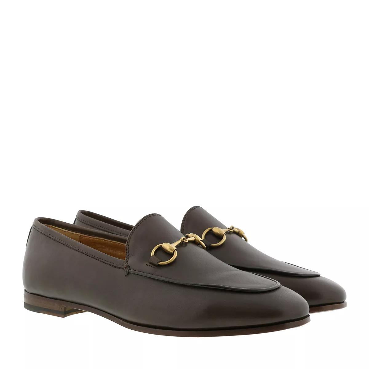 Gucci Loafers & Ballerinas - Jordaan Loafer Leather - Gr. 38 (EU) - in Braun - für Damen