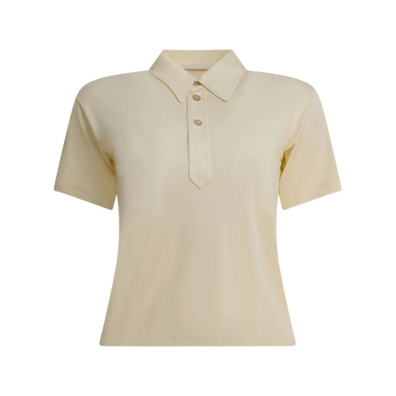Maison Margiela T-Shirt Viscose Polo Shirt Neutrals