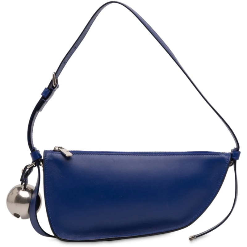 Burberry Schultertasche Mini Lambskin Shield Shoulder Bag blau