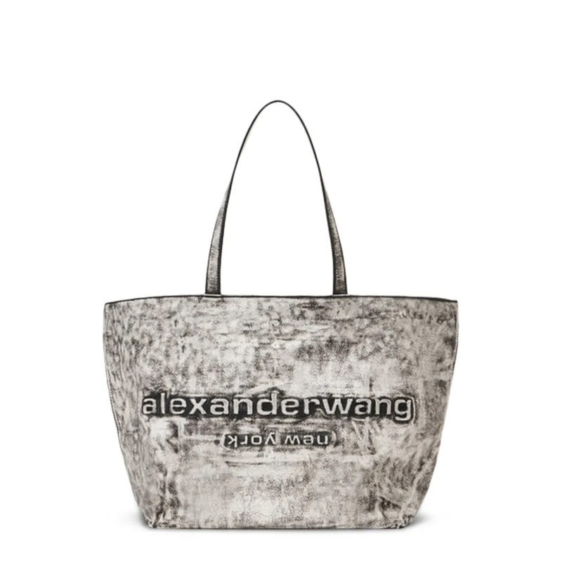 Alexander Wang Fourre-tout Minimalist Black Punch Tote Bag Black