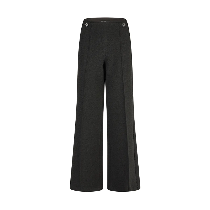 Marc Aurel Stoffhose Diese Wild-Leg-Hose in moderner Matrosenoptik verb schwarz