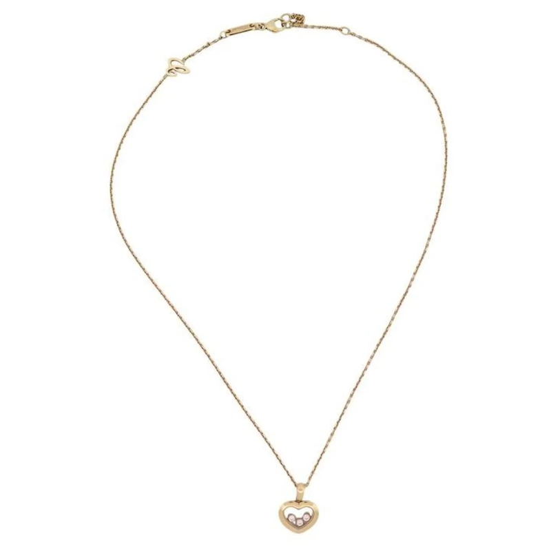 Chopard Mittellange Halskette NEUE CHOPARD HAPPY DIAMONDS ICONS KETTE 79A611-000 gold