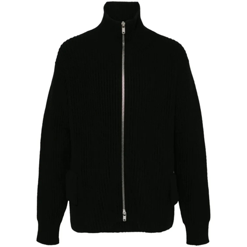 Jil Sander Black Wool Cardigan Black Vest