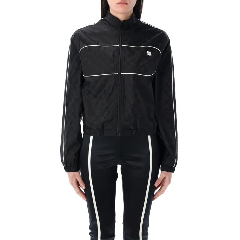 Misbhv Übergangsjacke Monogram Windbreaker With Cropped Fit Black