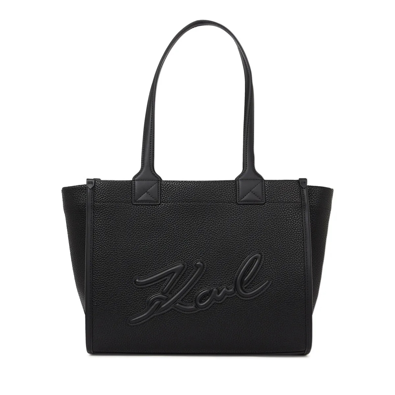 Karl Lagerfeld Shopper K/Skuare mittelgroße genarbte Tote Bag Handtasche schwarz