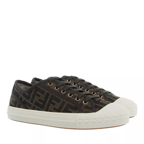 Fendi FF Low Top Sneakers Tabacco Black låg sneaker