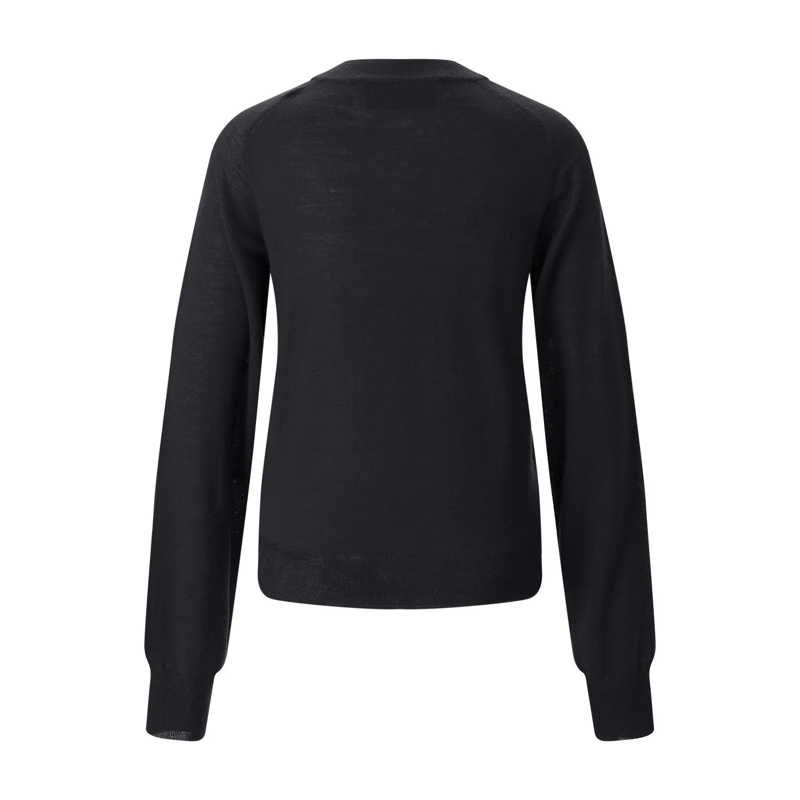 AMI Paris Cardigan Strickjacke mit Logo grün(Image 3)