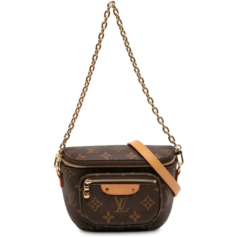 Louis Vuitton Schultertasche Monogram Mini Bumbag braun