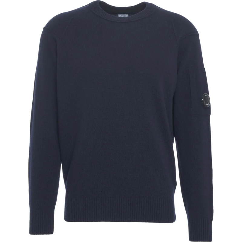CP Company  Sweater with logo detail blau