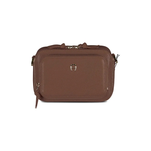 AIGNER Crossbody Bag Umhängetasche Zita aus Leder Dunkelbraun