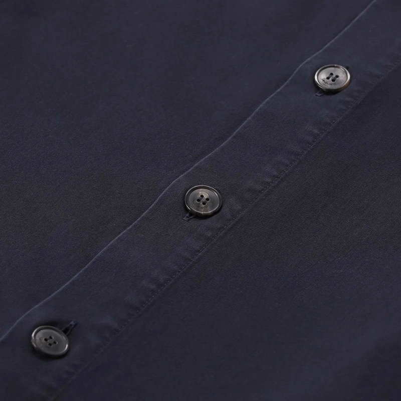 Saint Laurent Hemd Hemdjacke mit Logo blau(Image 10)