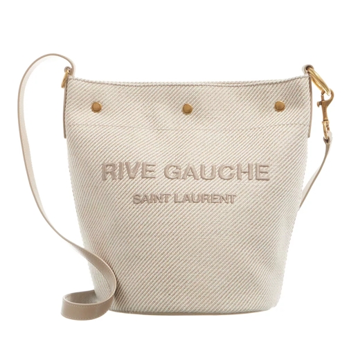 Saint Laurent Bucketbag Logo Beige Sand Buideltas