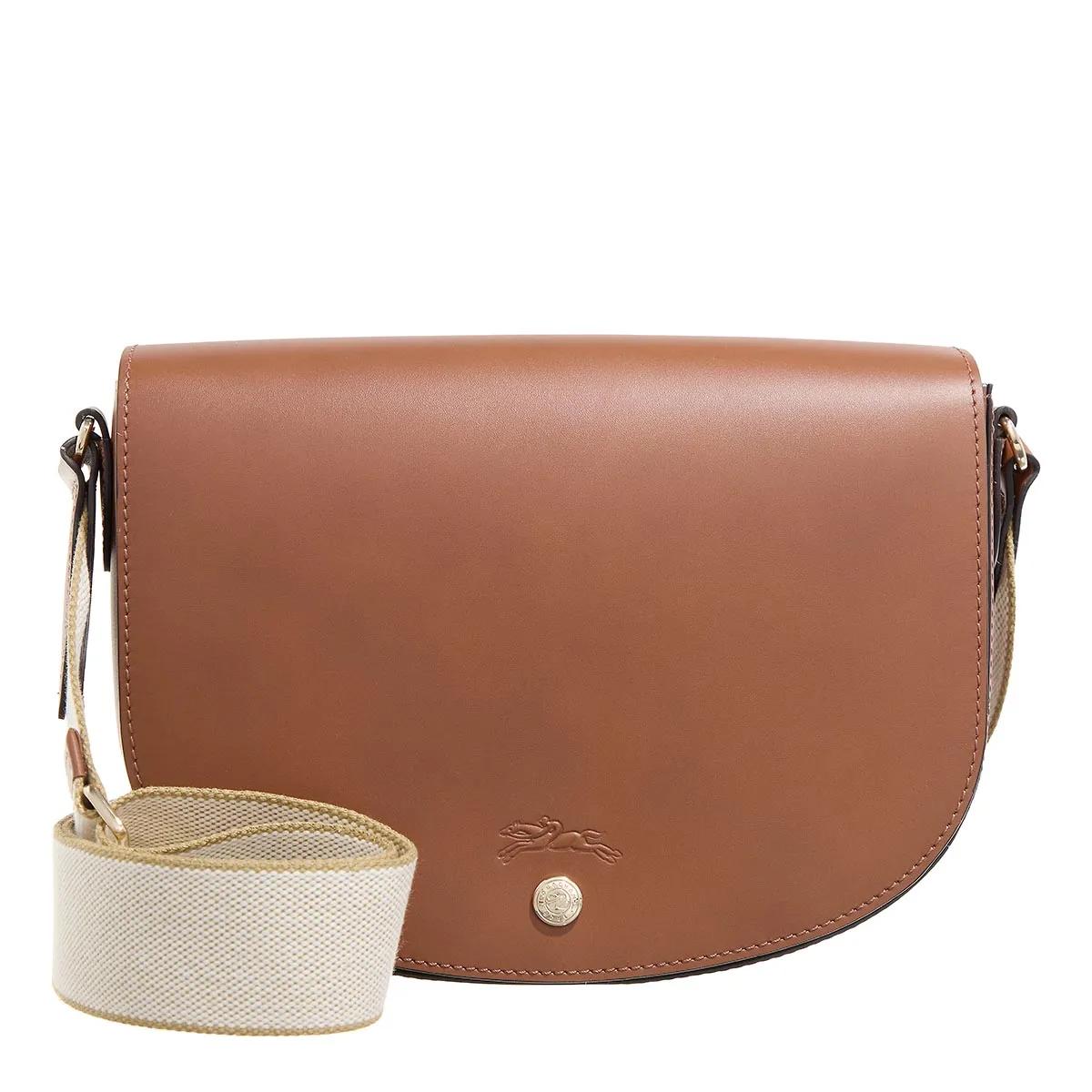 Longchamp Crossbody Bags - Epure Timeless Crossbody bag M - Gr. unisize - in Braun - für Damen - aus Leder & Textil & Leder