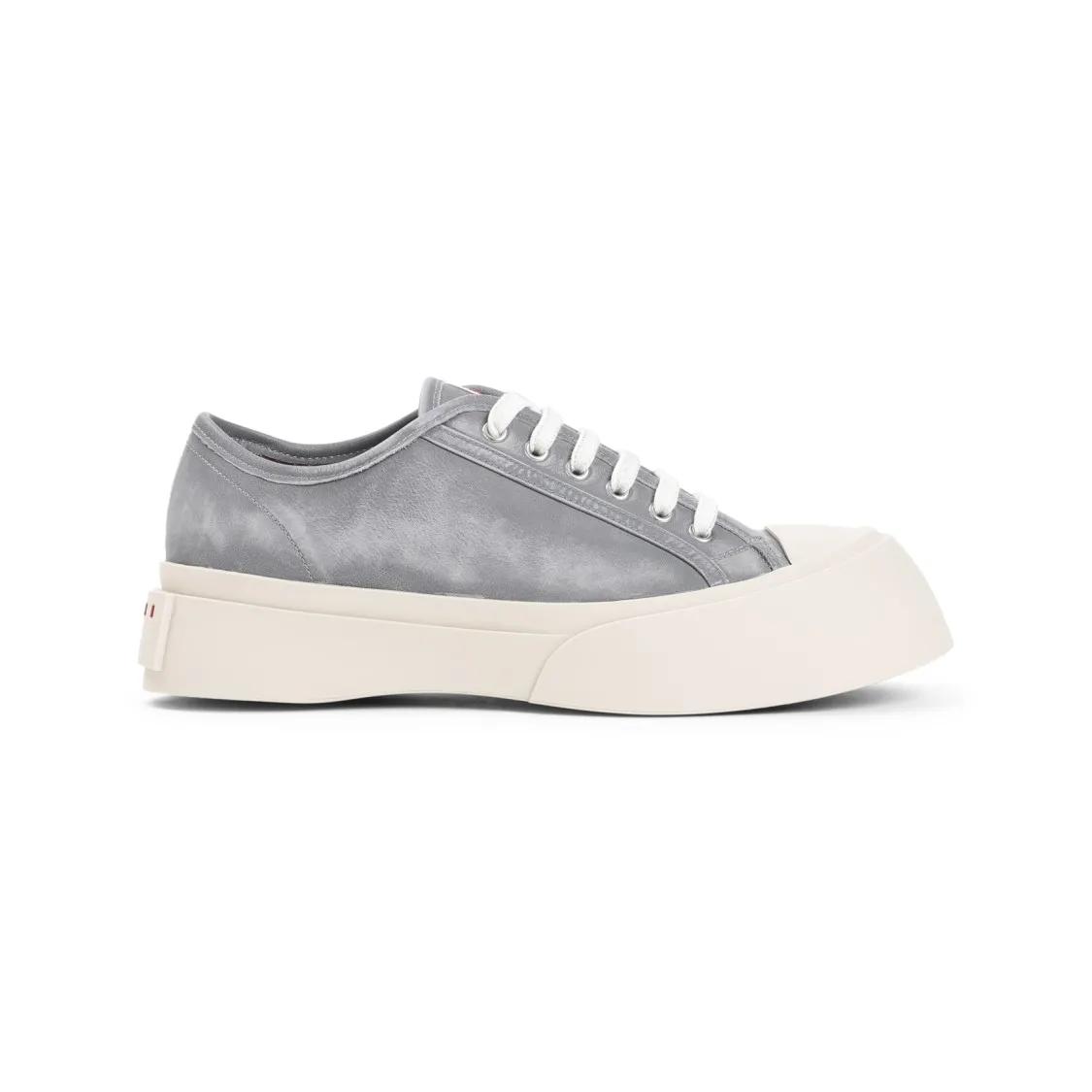 Marni Low-Top Sneaker - Silver Calf Leather Sneakers - für Damen