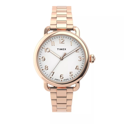 Timex Standard 34mm Rose Gold Dresswatch