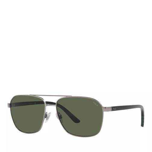 Polo Ralph Lauren Sunglasses 0PH3140 Semishiny Gunmetal Solglasögon
