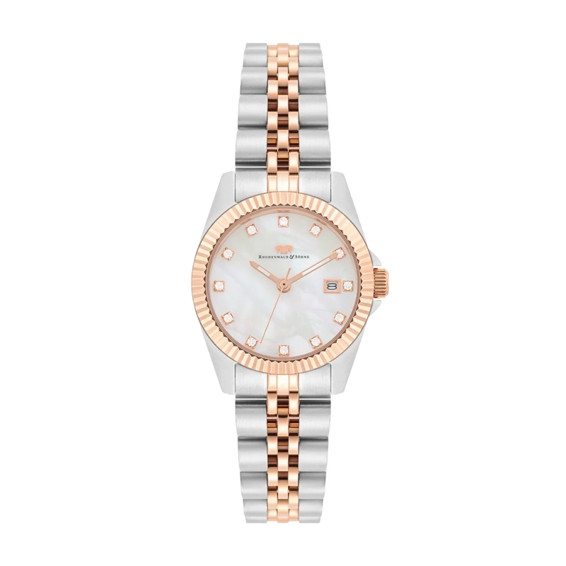 Rhodenwald & Söhne Automatikuhr Damen Armbanduhr Cassina Edelstahl silber