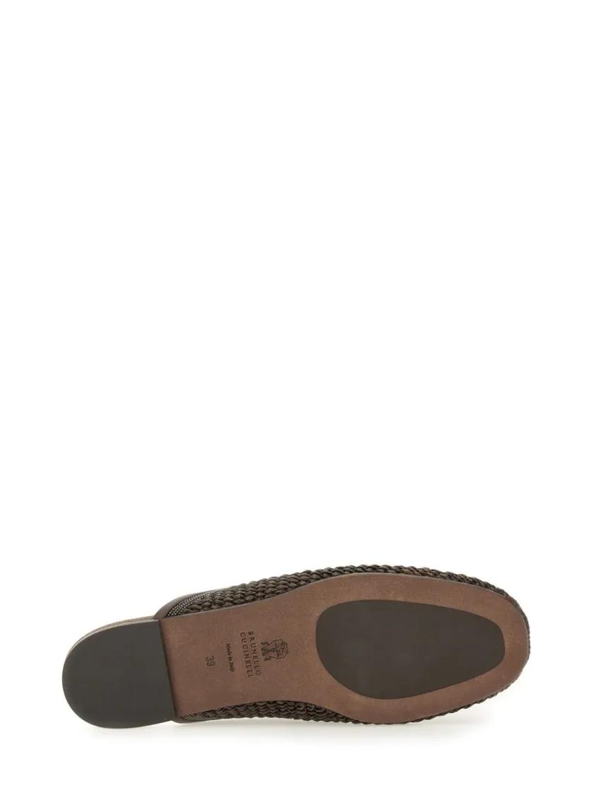 Thumbnail - Techno Raffia Slipper - Gr. 36 (EU) - in Braun