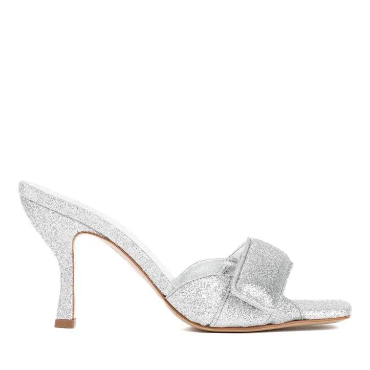 Thumbnail - Gia Borghini Sandalen - Silver Glitter Alodie Sandals - Gr. 38,5 (EU) - in Silber - für Damen