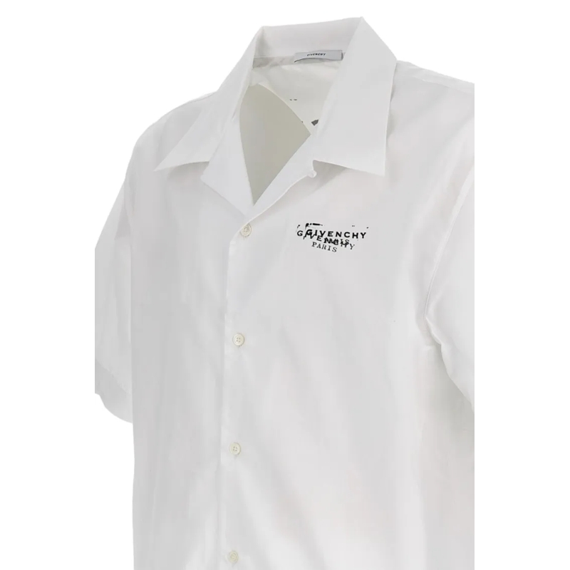 Givenchy Hemd Bowling Shirt With Chest Print White(Image 6)